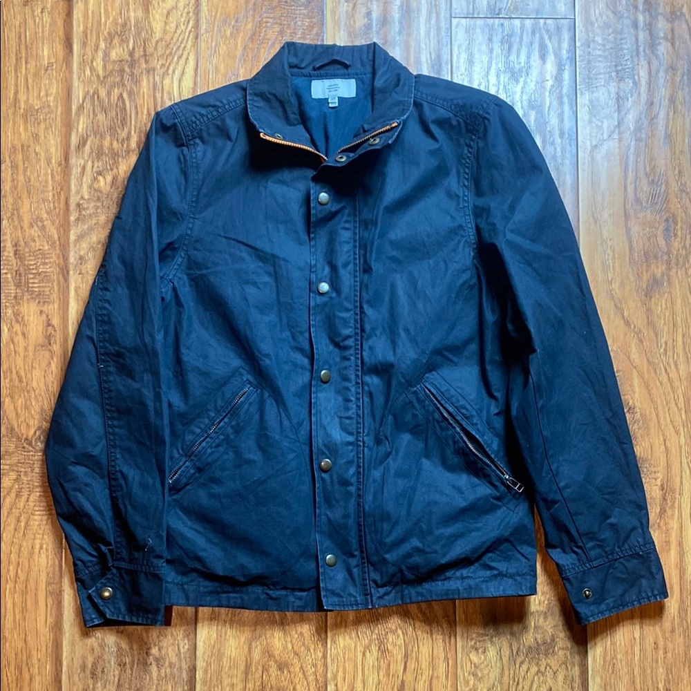 Jack Spade mens small black zip up jacket